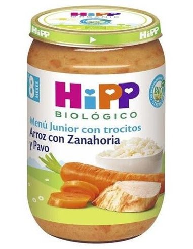 Tarrito De Arroz Con Zanahoria Y Pavo Bio 220 g  de Hipp