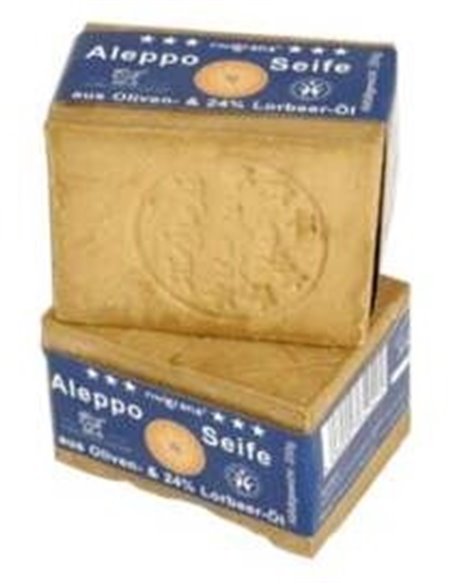 Jabon En Pastilla Alepo 24%+Laurel 200Gr. Bio de Savon Du Midi