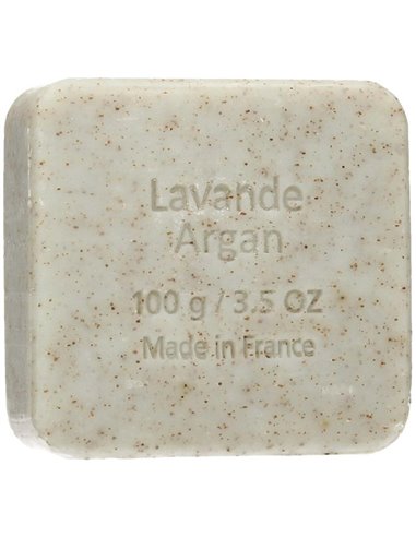 Jabon Exfoliante Argan-Lavanda Pastilla 100Gr. Bio de Savon Du Midi
