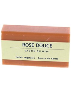 Jabon En Pastilla De Rosa Dul 100Gr. Bio de Savon Du Midi