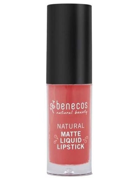 Barra De Labios Mate Liquida Coral Kiss 5Ml Vegano de Benecos