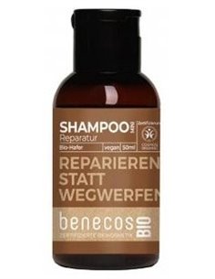 Champu Reparador Avena Mini Viaje 50Ml. Bio Vegano de Benecos