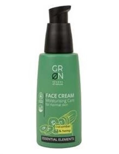 Crema Hidratante Piel Normal Karité Pepino y Cáñamo,50ml Essential Elements de Grn