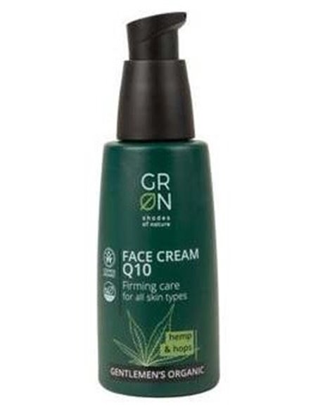 Crema Facial Hombre Q10 Cáñamo y Flor Lúpulo,50ml  Hombre de Grn