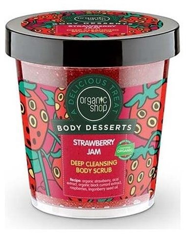 Exfoliante Corp Profunda Mermelada Fresa 450Ml. de Organic Shop
