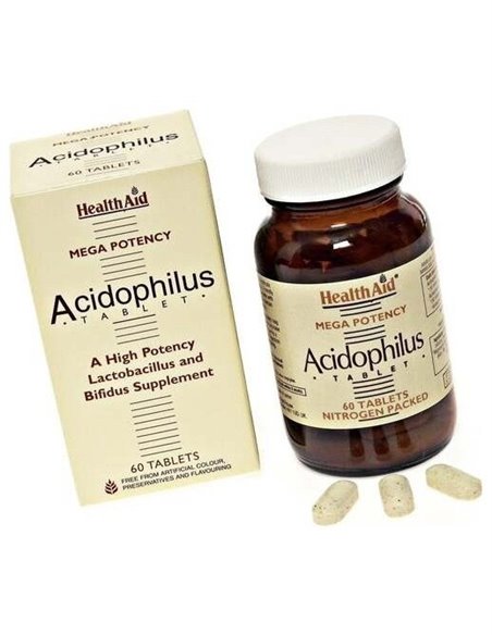 Acidophilus Mega Potency With Fos 60Comp. de Health Aid