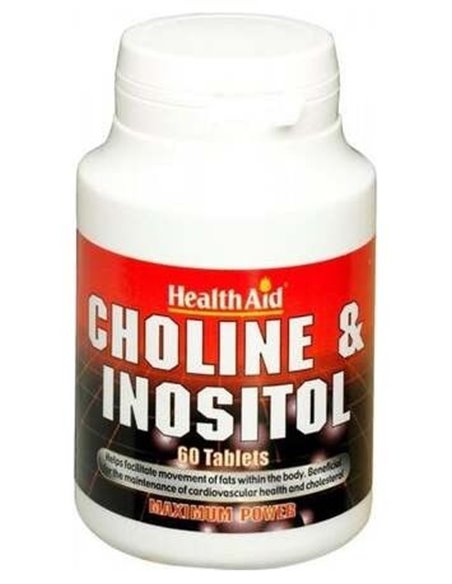 Colina/Inositol 250 Mg/250 Mg 60 Comp de Health Aid