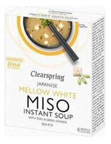 Sopa Miso Blanco/Tofu 4x10 g  de Clearspring