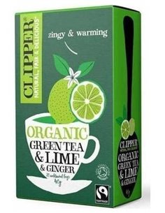 Te Verde Con Lima Jengibre Infusion 20Bolsitas Bio de Cupper