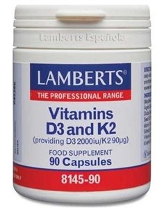 Vitamina D3 (2000 UI) + K2 (como MK-7) (90 µg) de Lamberts