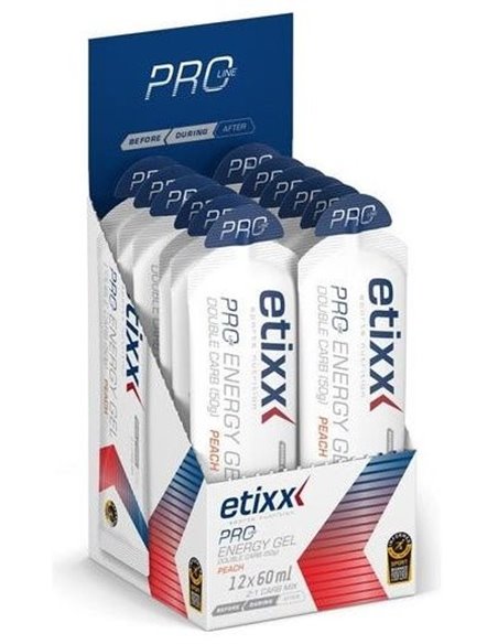Etixx Double Carb Energy Melocoton Gel 12Udx60Ml. de Etixx