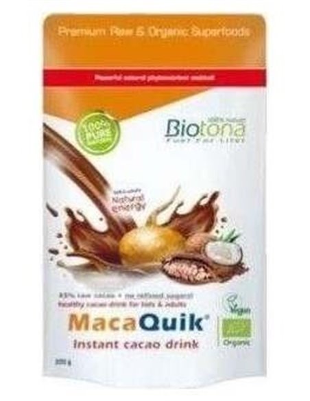 Macaquik Instant Cacao Drink 200Gr. Bio de Biotona
