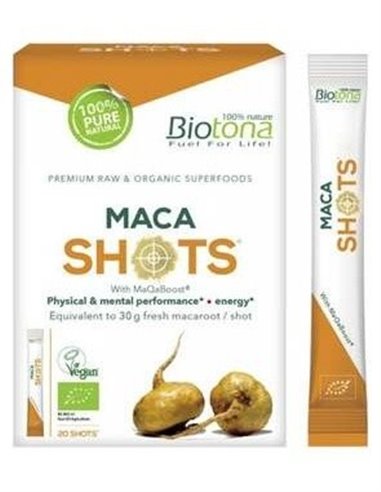 Maca Raw 20Shots. Bio Sg Vegan**** de Biotona