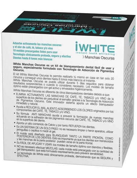 Iwhite Manchas Oscuras 10Moldes de Iwhite