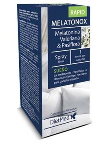 Melatonox Rapid  Bucodispersables 30 Comprimidos De Dietmed