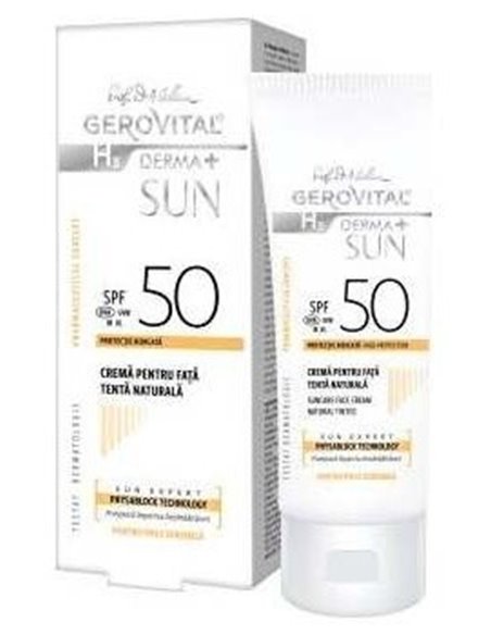 Gerovital Crema Solar Spf50 Tono Natural 50Ml. de Gerovital H3 (Dra. Ana Aslan)
