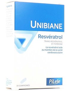 Unibiane Resveratrol 30 cápsulas de Pileje