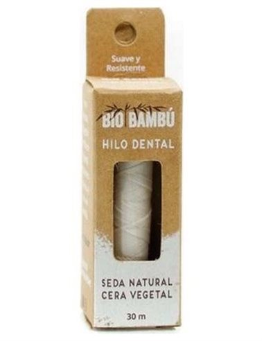Hilo Dental Seda Natural Con Cera Vegetal 30Metros de Biobambu