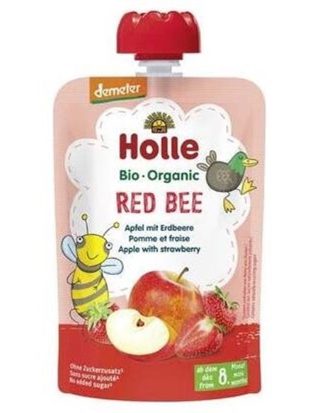 Smoothie Red Bee Manzana-Fresa 8Meses 100G Demeter de Holle