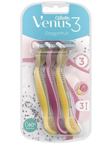 Gillette Maquinilla Desechable Venus3 Dragon 3Ud de Gillette