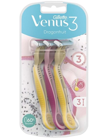 Gillette Maquinilla Desechable Venus3 Dragon 3Ud de Gillette