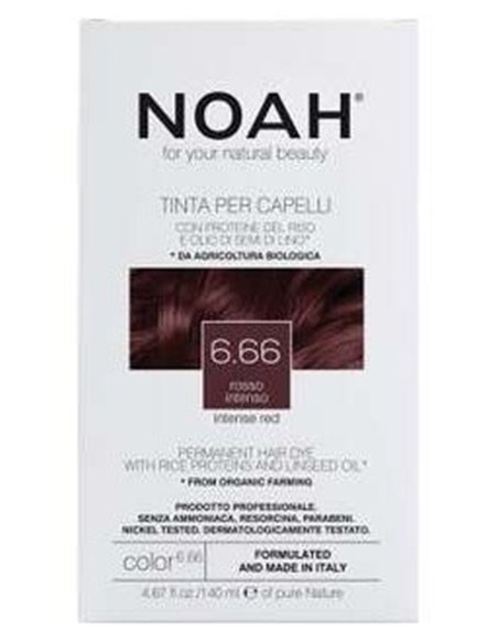 Tinte Capilar Castaño Rojo Intenso 6.6 140Ml. de Noah