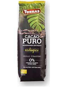 Cacao Puro Desgrasado 150Gr. Bio Sg Vegan de Torras