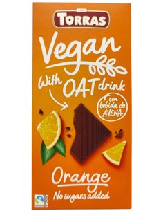 Chocolate Con Bebida Avena-Naranja 100Gr Vegan de Torras