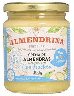 Crema Almendras con Fructosa Tarro 300 Gr de Almendrina