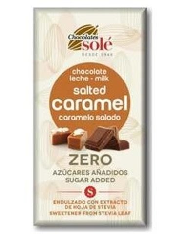 Chocolate Con Leche Caramelo Salado Y Stevia 100Gr de Chocolates Sole