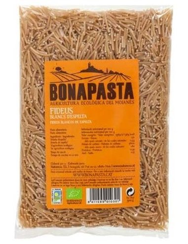 Fideos De Espelta Blancos 500 gramos Eco de Bonapasta