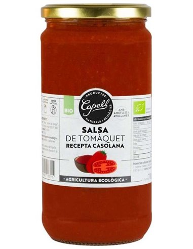 Salsa De Tomate Casera 700Gr. Eco de Capell