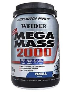 Weider Mega Mass 2000 Vainilla 1,5Kg. de Weider