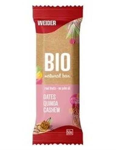Bio Natural Bar Barritas Datil-Quinoa-Anacardo 20U de Weider