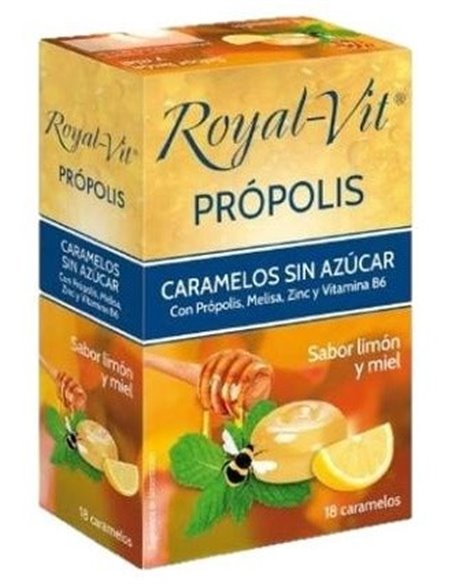 Royal-Vit Caramelos Própolis Expositor Que Contiene 12 Cajitas de Royal-Vit®