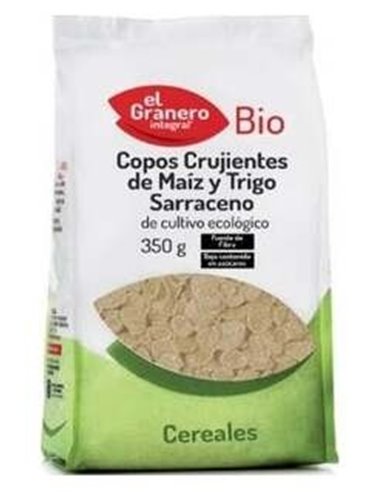 Copos De Maiz Y Trigo Sarraceno Crujientes 350Gr. de El Granero