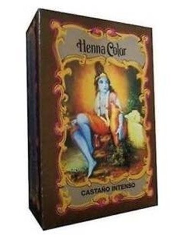 Henna Polvo Castaño Intenso 100Gr. de Radhe Shyam