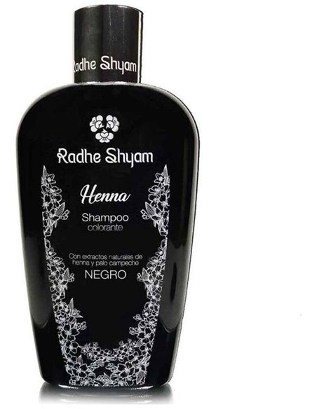 Champu Henna Color Negro 400Ml. de Radhe Shyam