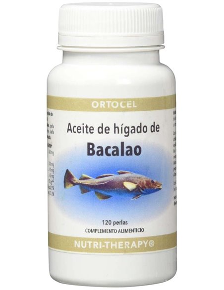 Aceite Higado De Bacalao 120Perlas de Ortocel Nutri-Therapy