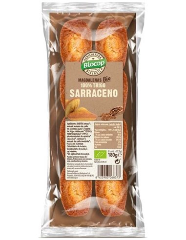 Madalenas Trigo Sarraceno 100% 180Gr. Bio de Biocop