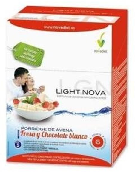 Light Nova Porridge Fresa 6Sbrs. de Novadiet