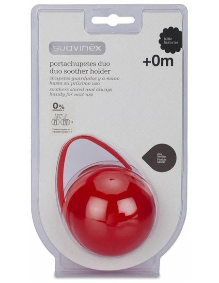 Portachupetes Duo 2 En 1 +0M 1 Unidad de Suavinex