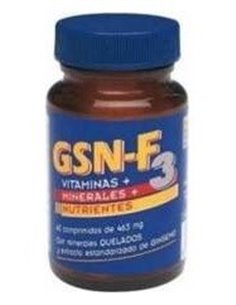 Gsn-F3 Vit. Y Min. Nutrientes 60Comp. 660Mg. de Gsn