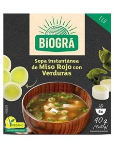Sopa Miso Con Verduras 4Sbrs. Bio de Biogra