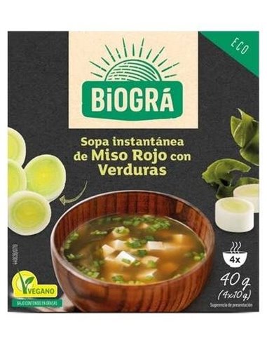 Sopa Miso Con Verduras 4Sbrs. Bio de Biogra