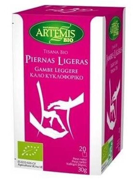 Piernas Ligeras Tisana 20Bolsitas. Bio de Artemis Bio