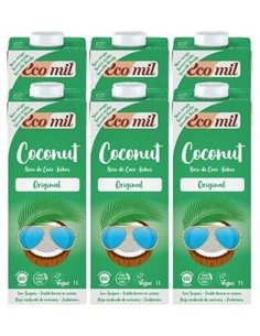 Ecomil Bebida De Coco Original Agave 1Lt 6Ud Bio de Almond