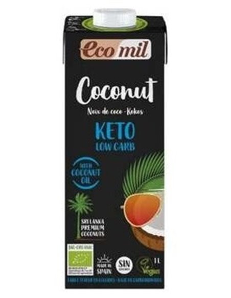 Ecomil Bebida De Coco Nature Keto 1Lt 6Uds. Bio de Almond