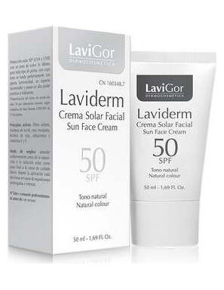 Laviderm Crema Solar Facial Spf 50+ Color (Soleil) 50 Ml de Lavigor