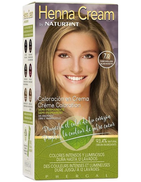 Naturtint Henna Cream 7.0 Rubio Avellana de Naturtint